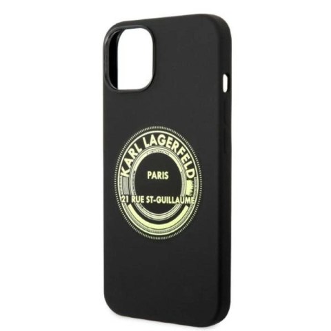 Etui Karl Lagerfeld Silicone RSG na iPhone 14 Plus - czarne Karl Lagerfeld