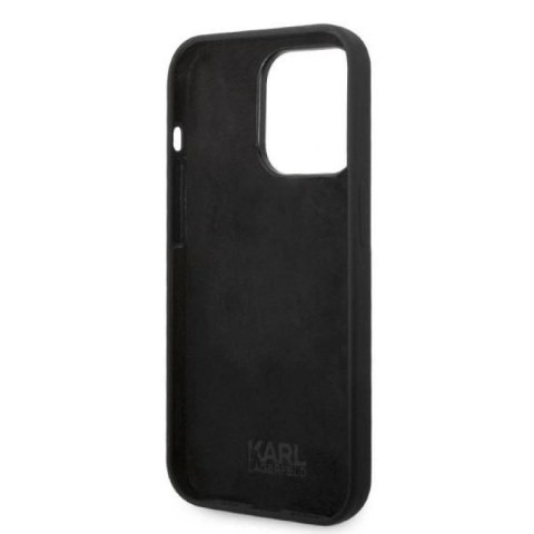 Etui Karl Lagerfeld Silicone RSG na iPhone 14 Pro - czarne Karl Lagerfeld