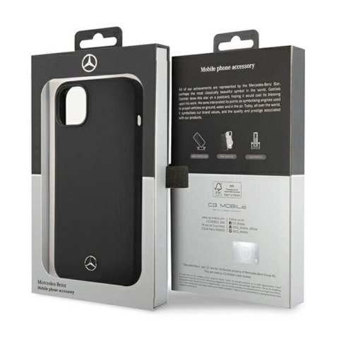 Etui Mercedes Silicone Line MagSafe na iPhone 14 Plus - czarne Mercedes