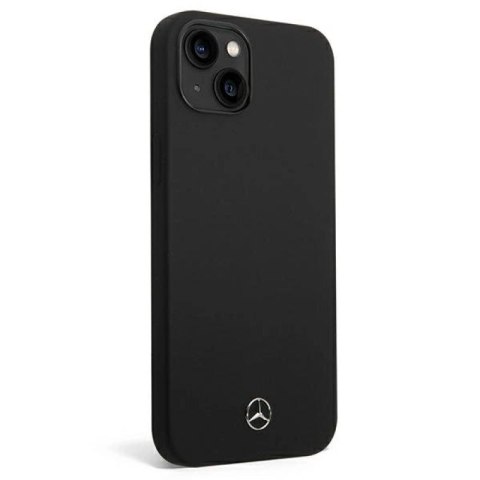 Etui Mercedes Silicone Line na iPhone 14 Plus - czarne Mercedes