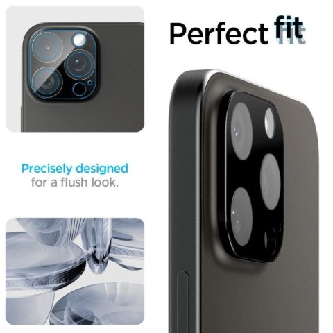 Osłona aparatu Spigen Optik.tR Camera Protector na iPhone 14 Pro / Pro Max / 15 Pro / Pro Max / 16 Pro / Pro Max- czarna 2 szt. Spigen
