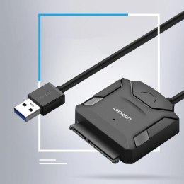Ugreen kabel adapter do dysku 2.5'' / 3.5'' (USB-A 3.0 - SATA) czarny (CR108) UGREEN