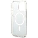 Etui Guess 4G Print MagSafe na iPhone 13 Pro + ładowarka indukcyjna - brązowe Guess