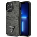 Etui Guess 4G Triangle Logo Cardslot na iPhone 13 Pro / 13 - czarne Guess
