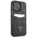 Etui Guess 4G Triangle Logo Cardslot na iPhone 13 Pro / 13 - czarne Guess