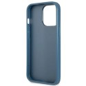 Etui Guess 4G Triangle Logo Cardslot na iPhone 13 Pro / 13 - niebieskie Guess