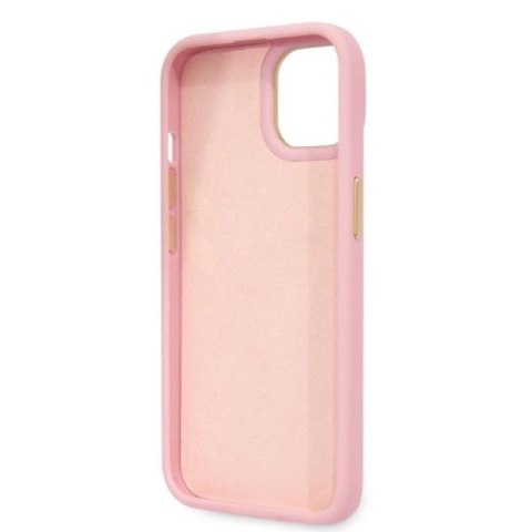 Etui Guess Croco Collection na iPhone 14 Plus - różowe Guess