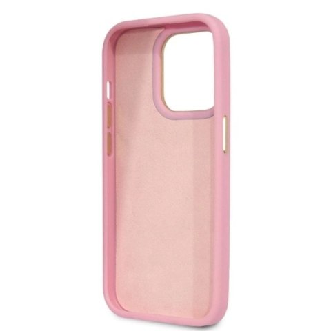 Etui Guess Croco Collection na iPhone 14 Pro - różowe Guess