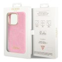 Etui Guess Croco Collection na iPhone 14 Pro - różowe Guess
