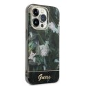 Etui Guess Jungle Collection na iPhone 14 Pro - zielone Guess