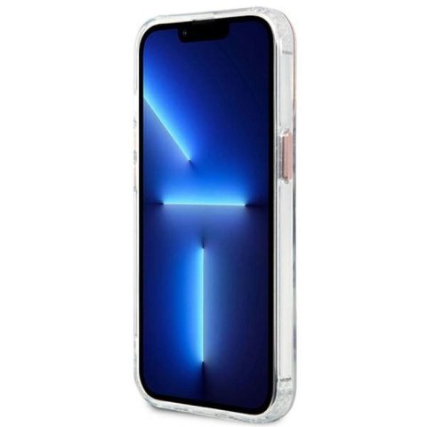 Etui Guess Metal Outline MagSafe na iPhone 13 Pro / iPhone 13 - różowe Guess