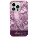Etui Guess Porcelain Collection na iPhone 14 Pro Max - fuksjowe Guess