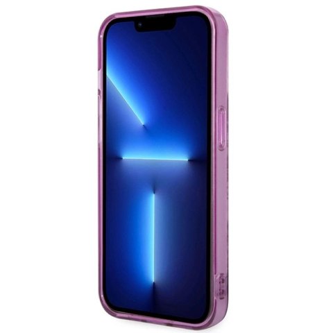Etui Guess Porcelain Collection na iPhone 14 Pro Max - fuksjowe Guess