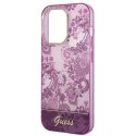 Etui Guess Porcelain Collection na iPhone 14 Pro Max - fuksjowe Guess