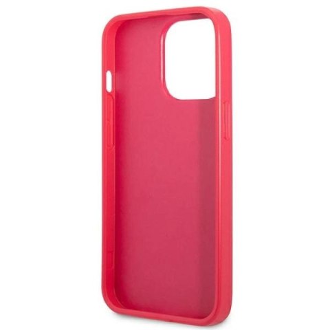 Etui Guess Saffiano 4G Small Metal Logo na iPhone 13 Pro / 13 - różowe Guess
