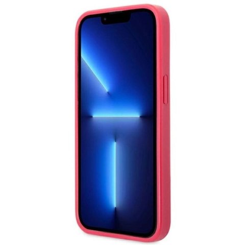 Etui Guess Saffiano 4G Small Metal Logo na iPhone 13 Pro / 13 - różowe Guess