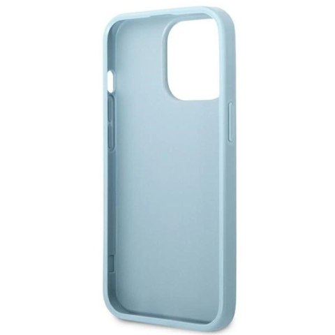 Etui Guess Saffiano 4G Small Metal Logo na iPhone 13 Pro Max - niebieskie Guess