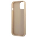 Etui Guess Saffiano Triangle Logo na iPhone 14 Plus - beżowe Guess