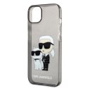 Etui Karl Lagerfeld Glitter Karl&Choupette na iPhone 14 Plus - czarne Karl Lagerfeld