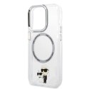 Etui Karl Lagerfeld Iconic Karl&Choupette MagSafe na iPhone 14 Pro - przezroczyste Karl Lagerfeld
