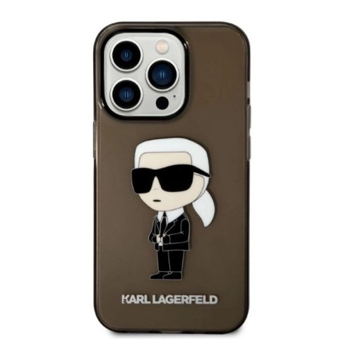 Etui Karl Lagerfeld Ikonik Karl na iPhone 14 Pro Max - czarne Karl Lagerfeld