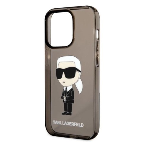 Etui Karl Lagerfeld Ikonik Karl na iPhone 14 Pro Max - czarne Karl Lagerfeld