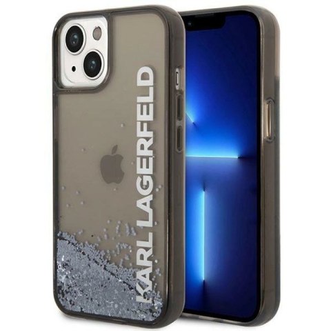 Etui Karl Lagerfeld Liquid Glitter Elong na iPhone 14 Plus - czarne Karl Lagerfeld