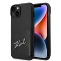 Etui Karl Lagerfeld Signature Logo Cardslot na iPhone 14 Plus - czarne Karl Lagerfeld