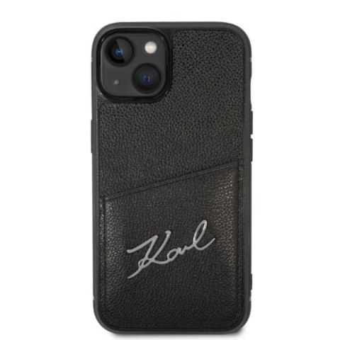 Etui Karl Lagerfeld Signature Logo Cardslot na iPhone 14 Plus - czarne Karl Lagerfeld