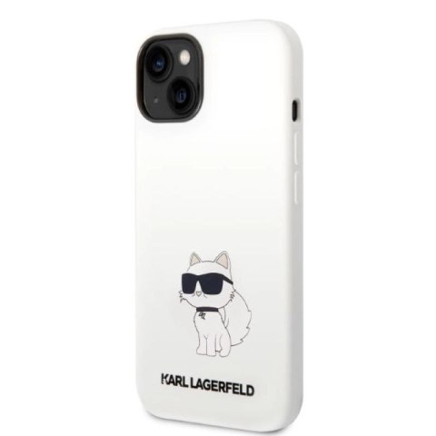 Etui Karl Lagerfeld Silicone Choupette na iPhone 14 Plus - białe Karl Lagerfeld