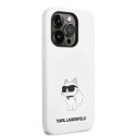 Etui Karl Lagerfeld Silicone Choupette na iPhone 14 Pro Max - białe Karl Lagerfeld