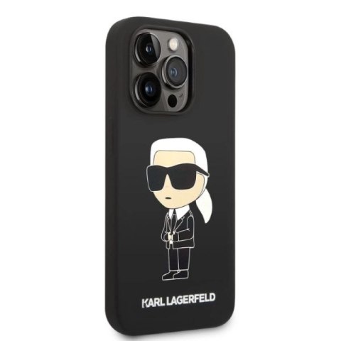 Etui Karl Lagerfeld Silicone Ikonik MagSafe na iPhone 14 Pro Max - czarne Karl Lagerfeld
