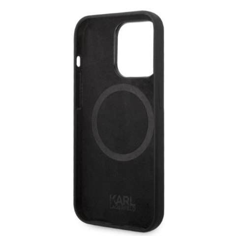 Etui Karl Lagerfeld Silicone Ikonik MagSafe na iPhone 14 Pro Max - czarne Karl Lagerfeld