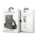 Torebka Karl Lagerfeld Ikonik Karl Monogram Patch - srebrna Karl Lagerfeld