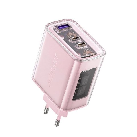 Acefast ładowarka GaN 65W 3 porty (1xUSB, 2xUSB C) szara (A45) Acefast