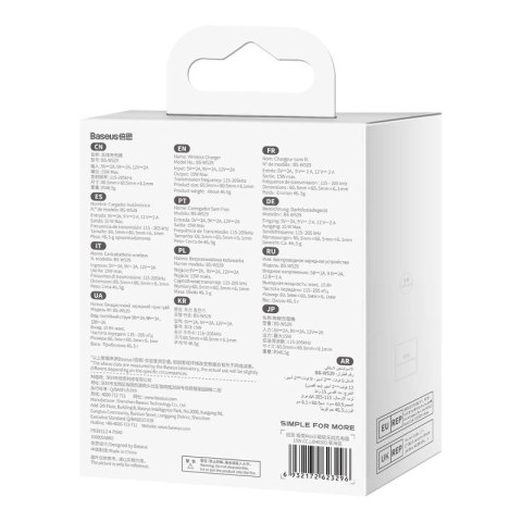 Baseus Simple Mini3 ładowarka magnetyczna MagSafe Qi 15W niebieska Baseus