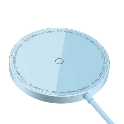 Baseus Simple Mini3 ładowarka magnetyczna MagSafe Qi 15W niebieska Baseus