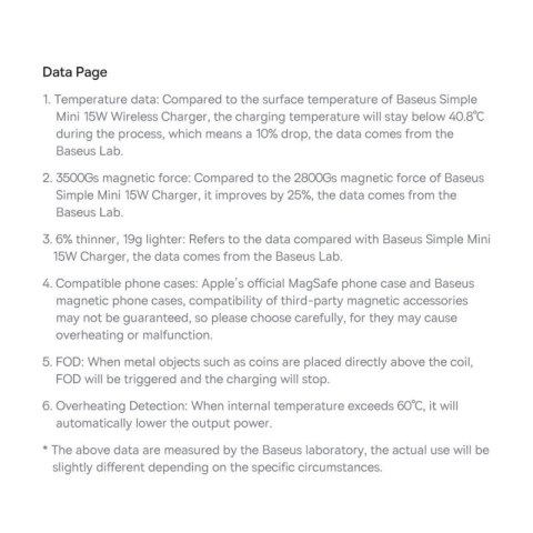 Baseus Simple Mini3 ładowarka magnetyczna MagSafe Qi 15W niebieska Baseus