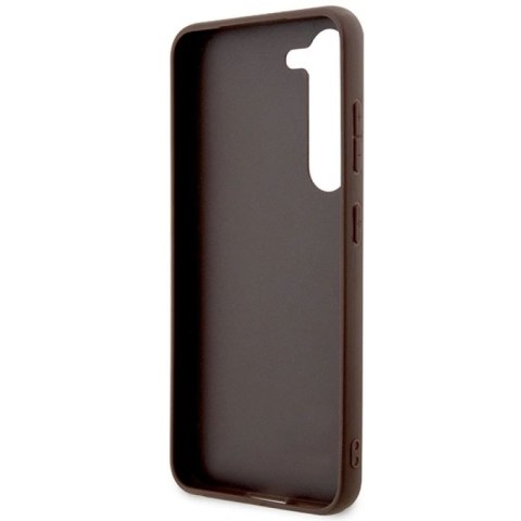 Etui Guess 4G Big Metal Logo na Samsung Galaxy S23 - brązowe Guess