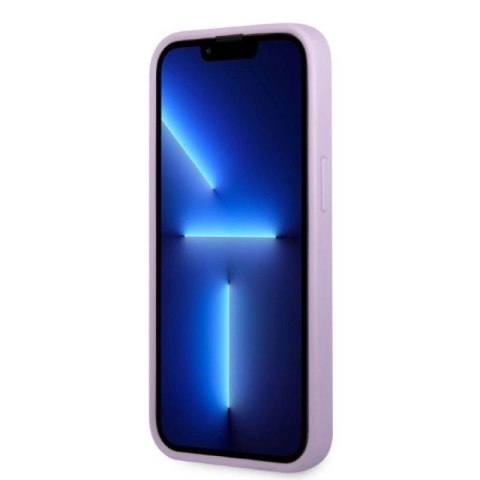 Etui Guess Saffiano 4G Small Metal Logo na iPhone 13 Pro Max - purpurowe Guess