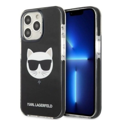 Etui Karl Lagerfeld Choupette Head na iPhone 13 Pro / iPhone 13 - czarne Karl Lagerfeld