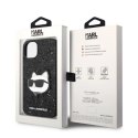 Etui Karl Lagerfeld Glitter Choupette Patch na iPhone 14 Plus - czarne Karl Lagerfeld
