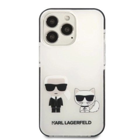 Etui Karl Lagerfeld Karl&Choupette na iPhone 13 Pro / iPhone 13 - białe Karl Lagerfeld