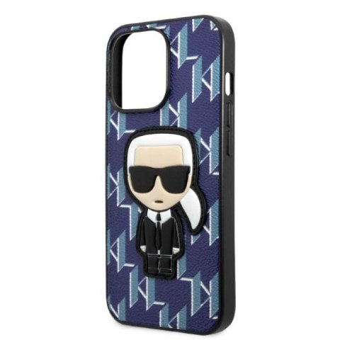 Etui Karl Lagerfeld Monogram Ikonik Patch na iPhone 13 Pro Max - niebieskie Karl Lagerfeld