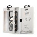 Etui Karl Lagerfeld Monogram Ikonik Patch na iPhone 13 Pro / iPhone 13 - czarne Karl Lagerfeld
