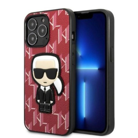 Etui Karl Lagerfeld Monogram Ikonik Patch na iPhone 13 Pro / iPhone 13 - czerwone Karl Lagerfeld