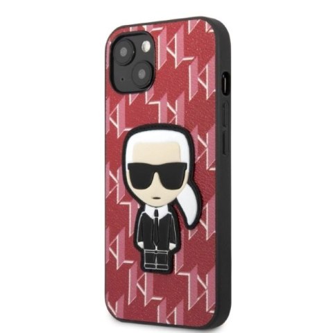 Etui Karl Lagerfeld Monogram Ikonik Patch na iPhone 13 - czerwone Karl Lagerfeld