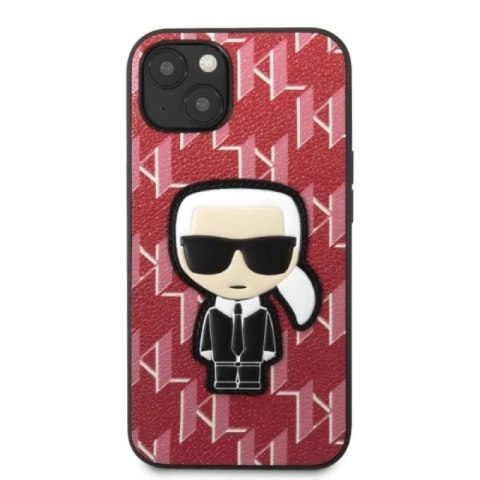 Etui Karl Lagerfeld Monogram Ikonik Patch na iPhone 13 - czerwone Karl Lagerfeld