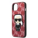 Etui Karl Lagerfeld Monogram Ikonik Patch na iPhone 13 - czerwone Karl Lagerfeld