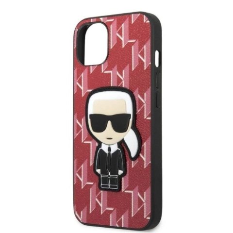 Etui Karl Lagerfeld Monogram Ikonik Patch na iPhone 13 - czerwone Karl Lagerfeld